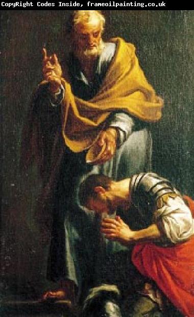 Francesco Trevisani Peter Baptizing the Centurion Cornelius